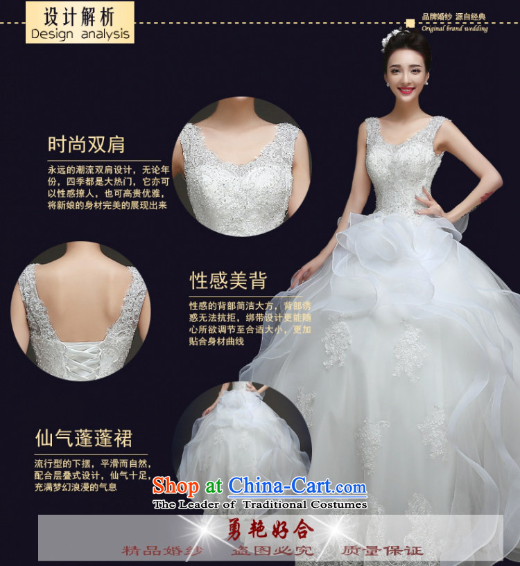 Yong-yeon and autumn and winter wedding dresses 2015 new Korean shoulders minimalist align to marriages straps bon bon skirt white made no allowance picture size, prices, brand platters! The elections are supplied in the national character of distribution, so action, buy now enjoy more preferential! As soon as possible.