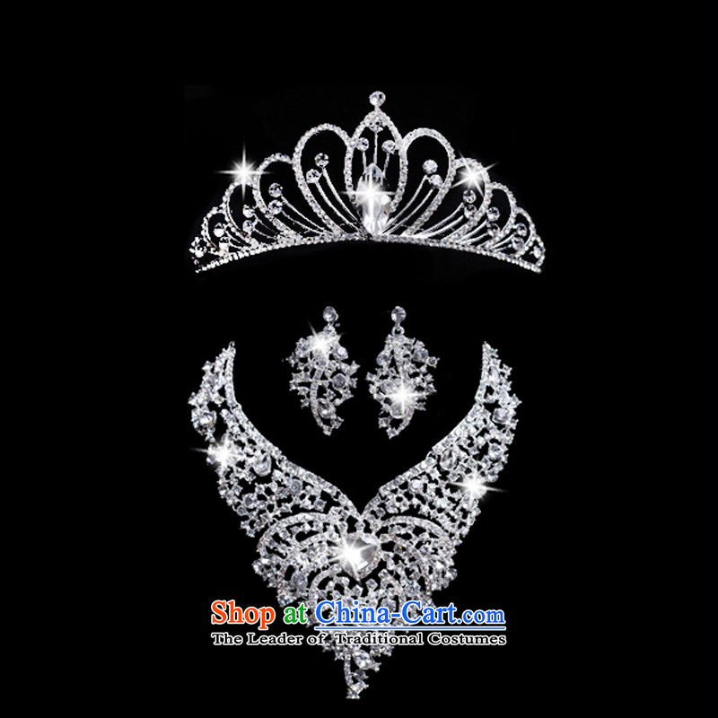 The Syrian brides head-dress moments of international crown necklace earrings three Kit Jewelry marry hair decorations wedding accessories accessories single crown, Syria has been pressed time shopping on the Internet
