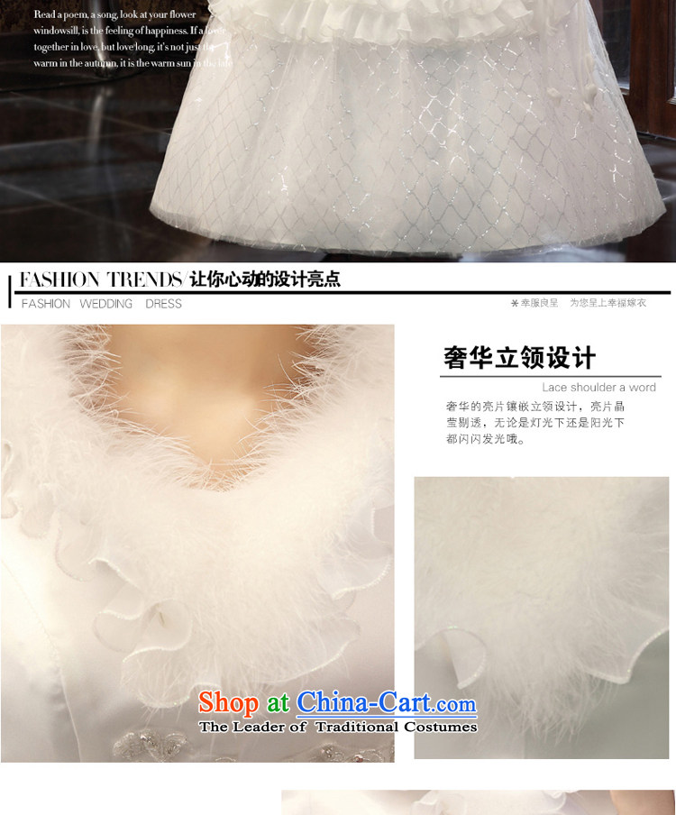 The privilege of serving-leung winter bride wedding dresses wedding dress shoulders to align the large long-sleeved Korean style white M pictures, Sau San price, brand platters! The elections are supplied in the national character of distribution, so action, buy now enjoy more preferential! As soon as possible.
