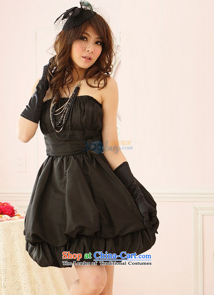Of the 2015 Korean glued to the new women's short, under the auspices of the sister bridesmaid stylish creases breast tether Foutune of bubble annual small dress skirt 3734 Black are code pictures, prices, brand platters! The elections are supplied in the national character of distribution, so action, buy now enjoy more preferential! As soon as possible.