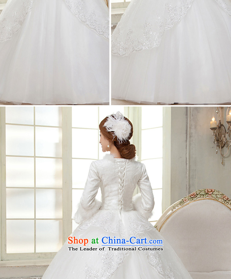 The privilege of serving-leung 2015 winter new bride wedding dress long sleeved shirt with white graphics to align the thin wedding dress for winter White 2XL Photo, prices, brand platters! The elections are supplied in the national character of distribution, so action, buy now enjoy more preferential! As soon as possible.