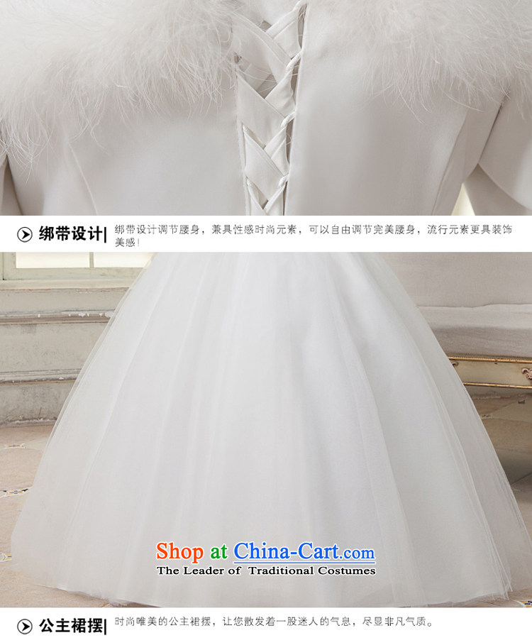 The privilege of serving-leung winter wedding dresses new Korean brides wedding dress winter clothing to align the long-sleeved long white wedding dress White M picture, prices, brand platters! The elections are supplied in the national character of distribution, so action, buy now enjoy more preferential! As soon as possible.