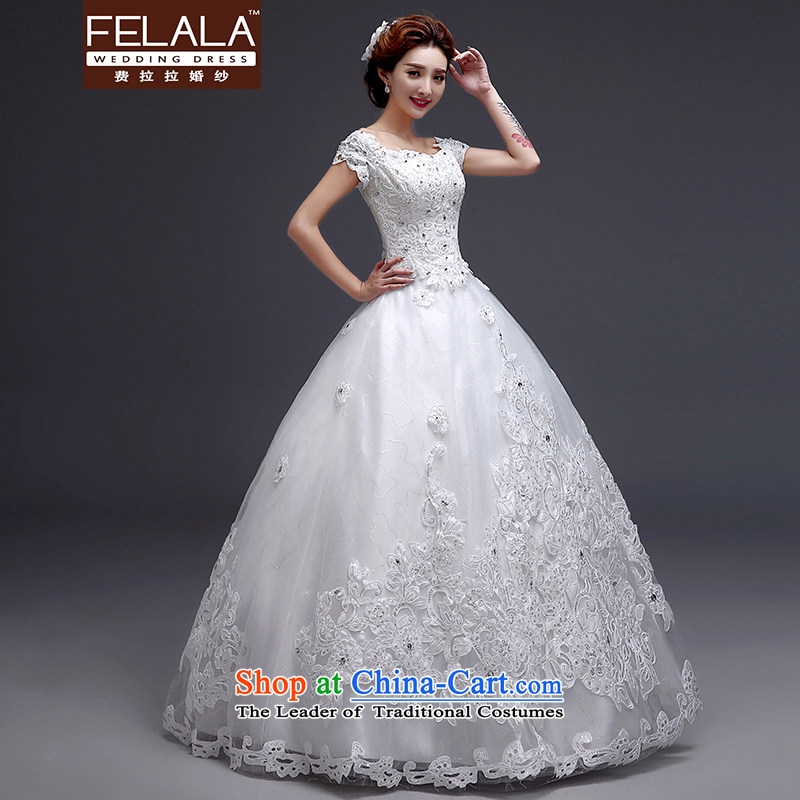 Ferrara 2015 new Korean sweet princess van diamond lace bon bon skirt wedding winter XL(2 feet 2 Ferrara wedding (FELALA) , , , shopping on the Internet