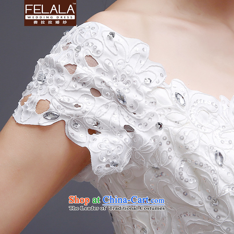 Ferrara 2015 new Korean sweet princess van diamond lace bon bon skirt wedding winter XL(2 feet 2 Ferrara wedding (FELALA) , , , shopping on the Internet