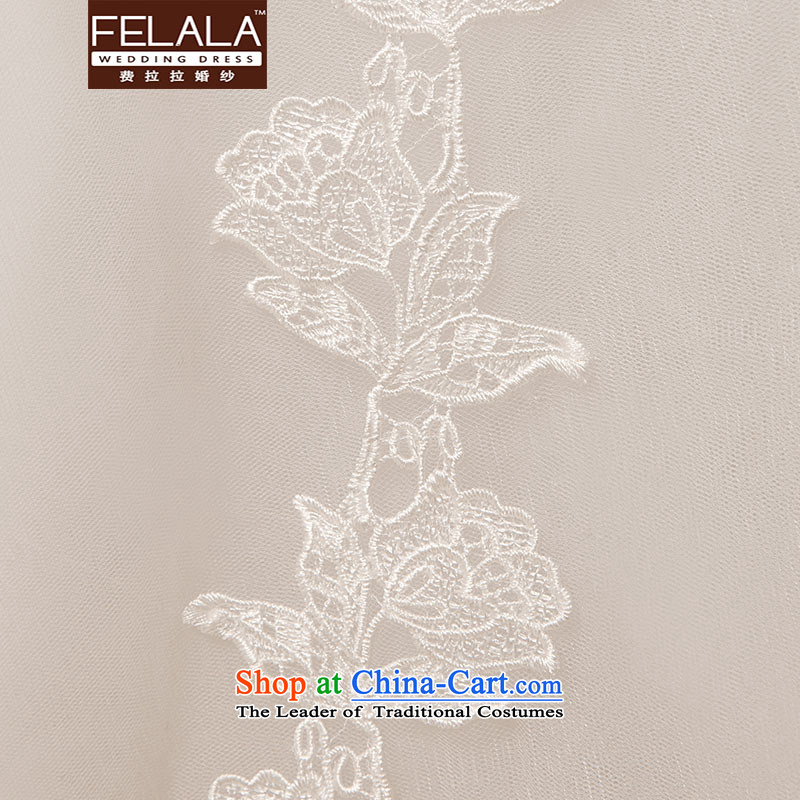 Ferrara 2015 new word shoulder lace wedding Korean brides to align the sweet white bon bon yarn spring , and Suzhou S Ferrara wedding (FELALA) , , , shopping on the Internet