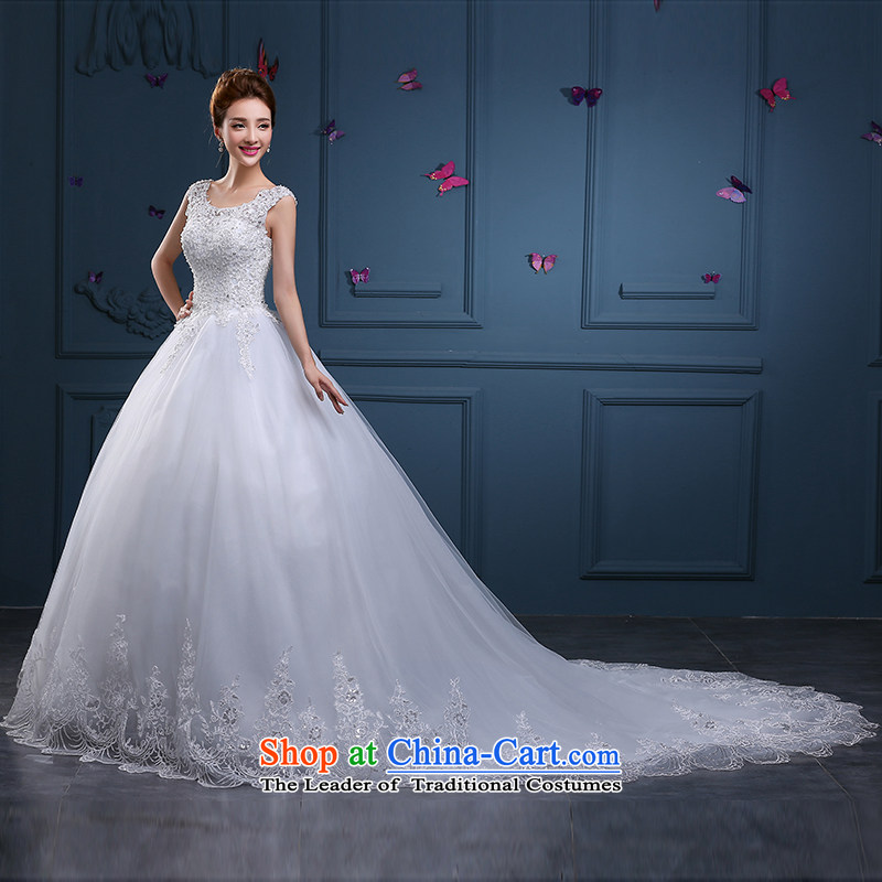Tim hates makeup and 2015 New wedding dress winter marriages wedding tail wedding lace large wedding dresses HS012 white XXL, Tim hates makeup and shopping on the Internet has been pressed.