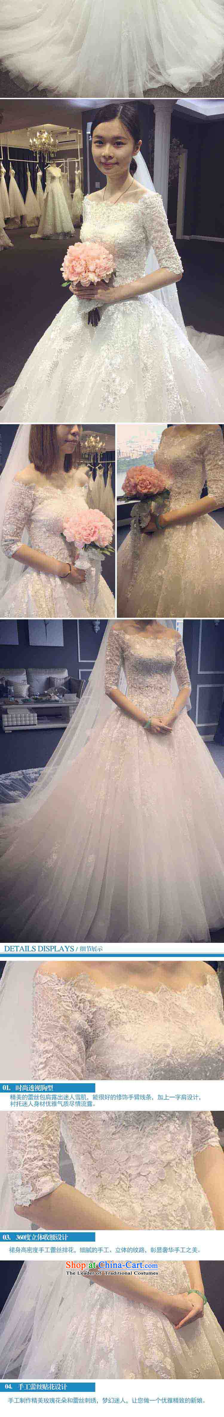 The new long tail wedding dresses word marriages shoulder wedding long-sleeved large tail Sau San white pictures, prices, S brand platters! The elections are supplied in the national character of distribution, so action, buy now enjoy more preferential! As soon as possible.