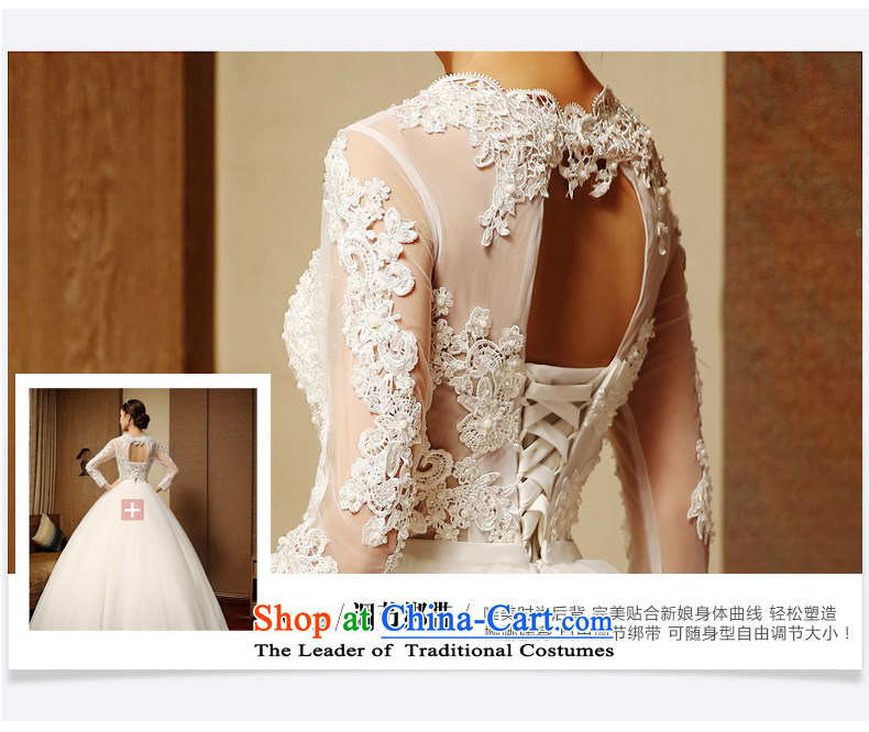 Long-sleeved tslyzm wedding dresses to align the new lace 2015 autumn and winter marriages went out of the back Korean retro bon bon skirt white L picture, prices, brand platters! The elections are supplied in the national character of distribution, so action, buy now enjoy more preferential! As soon as possible.