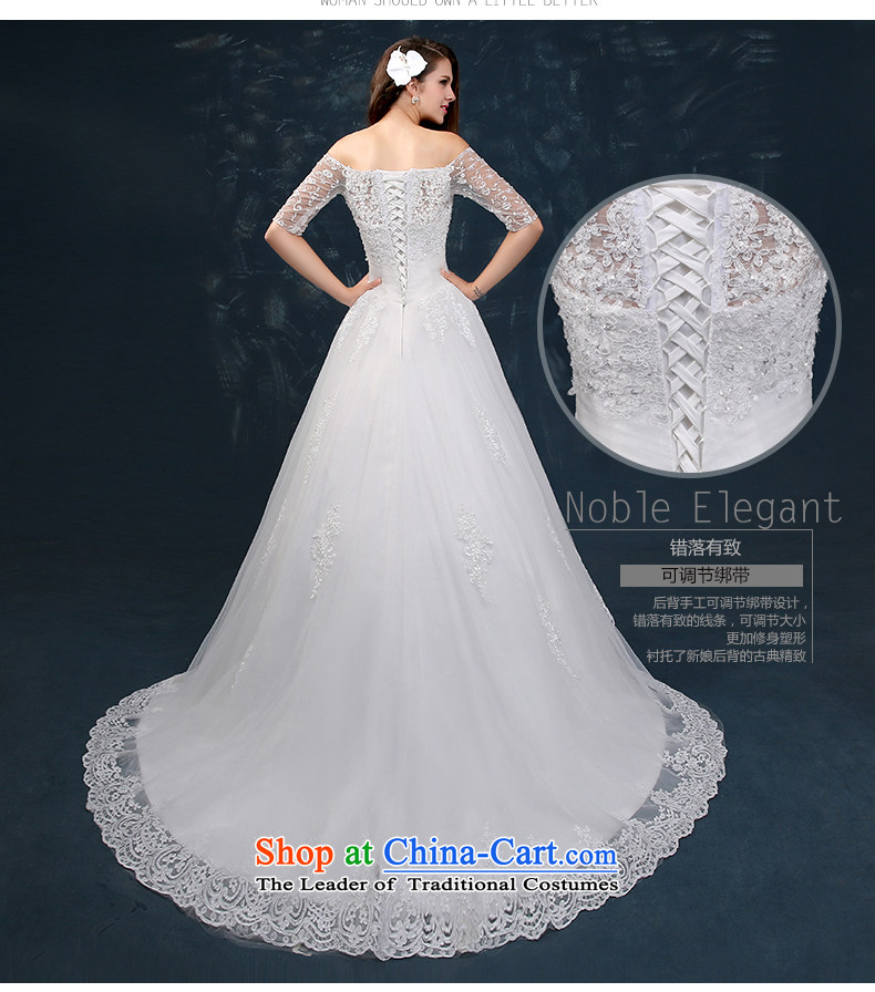 Wedding dress 2015 new word winter shoulder wedding tail lace in cuff straps Foutune of Sau San Custom White XL Photo, prices, brand platters! The elections are supplied in the national character of distribution, so action, buy now enjoy more preferential! As soon as possible.