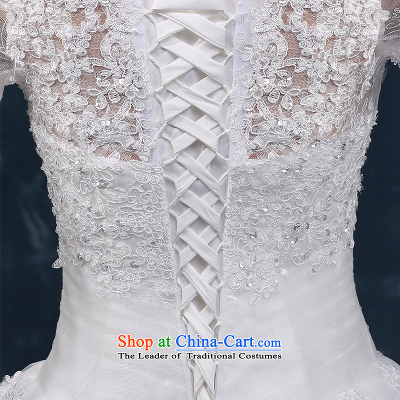 Wedding dress 2015 new word winter shoulder wedding tail lace in cuff straps Foutune of Sau San Custom White XL, Nicole Kidman (nicole richie) , , , shopping on the Internet