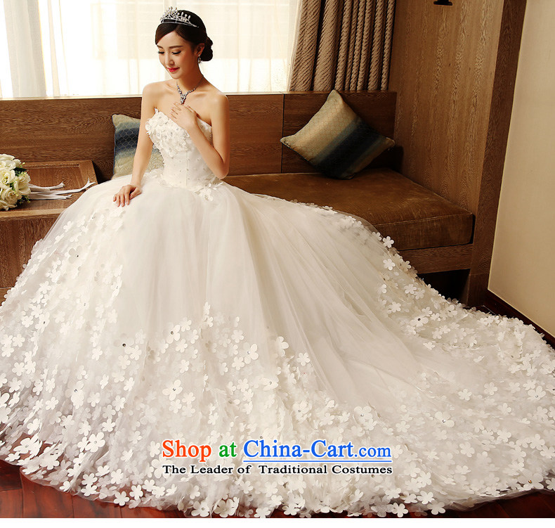 Wipe the chest long drag tslyzm tail wedding dresses new marriages of autumn and winter 2015 Korean style wedding dress white petals XXL picture, prices, brand platters! The elections are supplied in the national character of distribution, so action, buy now enjoy more preferential! As soon as possible.