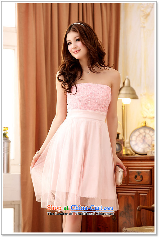 Of the Korean version of the new 2015 reft of short of married women under the auspices of wedding gauze sister rose blossoms and red chest small dress dresses 3799th pink XXXL picture, prices, brand platters! The elections are supplied in the national character of distribution, so action, buy now enjoy more preferential! As soon as possible.