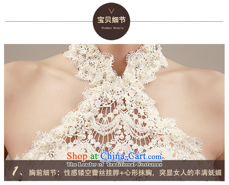 Wedding dress autumn 2015 new Korean Word Hangs must also shoulder the winter wedding tail align to marriages video thin elegant hanging also manually beaded water drilling White M picture, prices, brand platters! The elections are supplied in the national character of distribution, so action, buy now enjoy more preferential! As soon as possible.