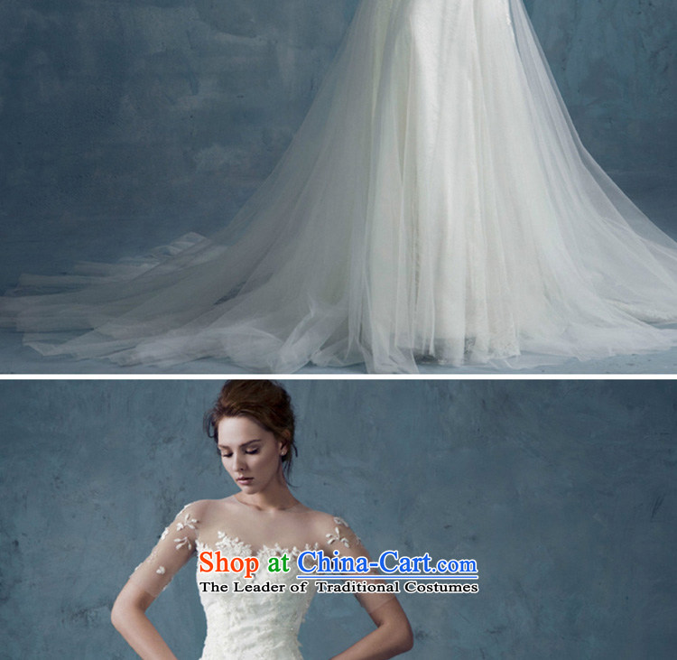 The Republika Srpska divas crowsfoot bride wedding dresses winter 2015 Korean-style New tail and chest wedding shoulders Foutune of Sau San FLOWER WHITE L picture, prices, brand platters! The elections are supplied in the national character of distribution, so action, buy now enjoy more preferential! As soon as possible.