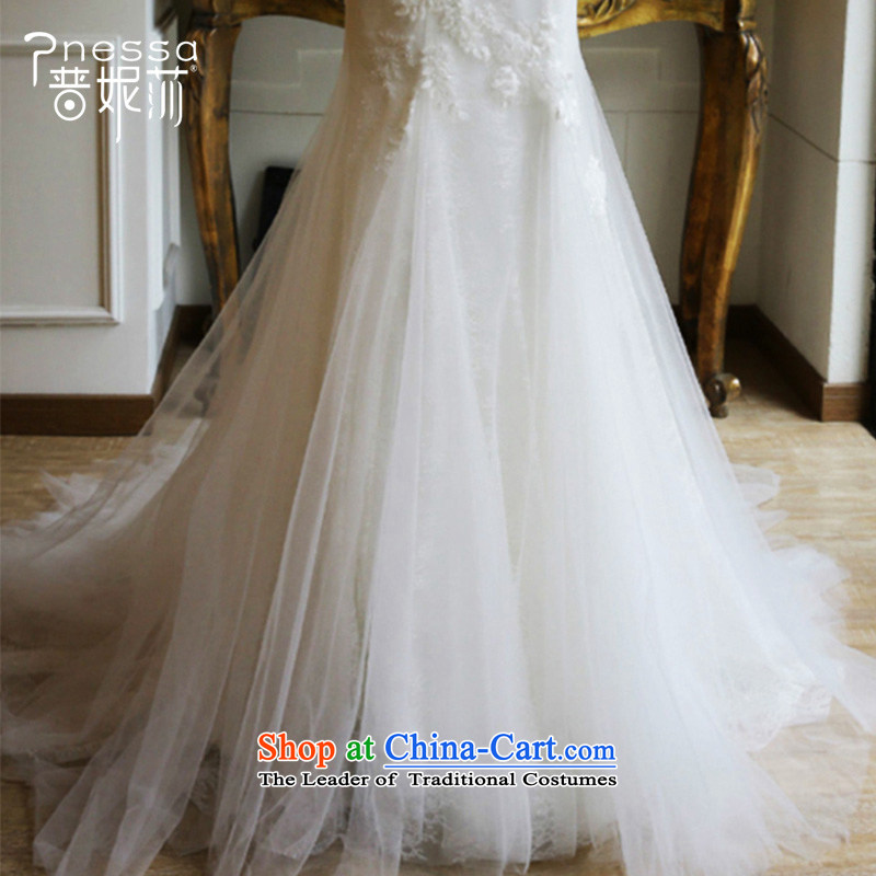 The Republika Srpska divas crowsfoot bride wedding dresses winter 2015 Korean-style New tail and chest wedding shoulders Foutune of flowers white L, Republika Srpska Sau San divas (pnessa) , , , shopping on the Internet