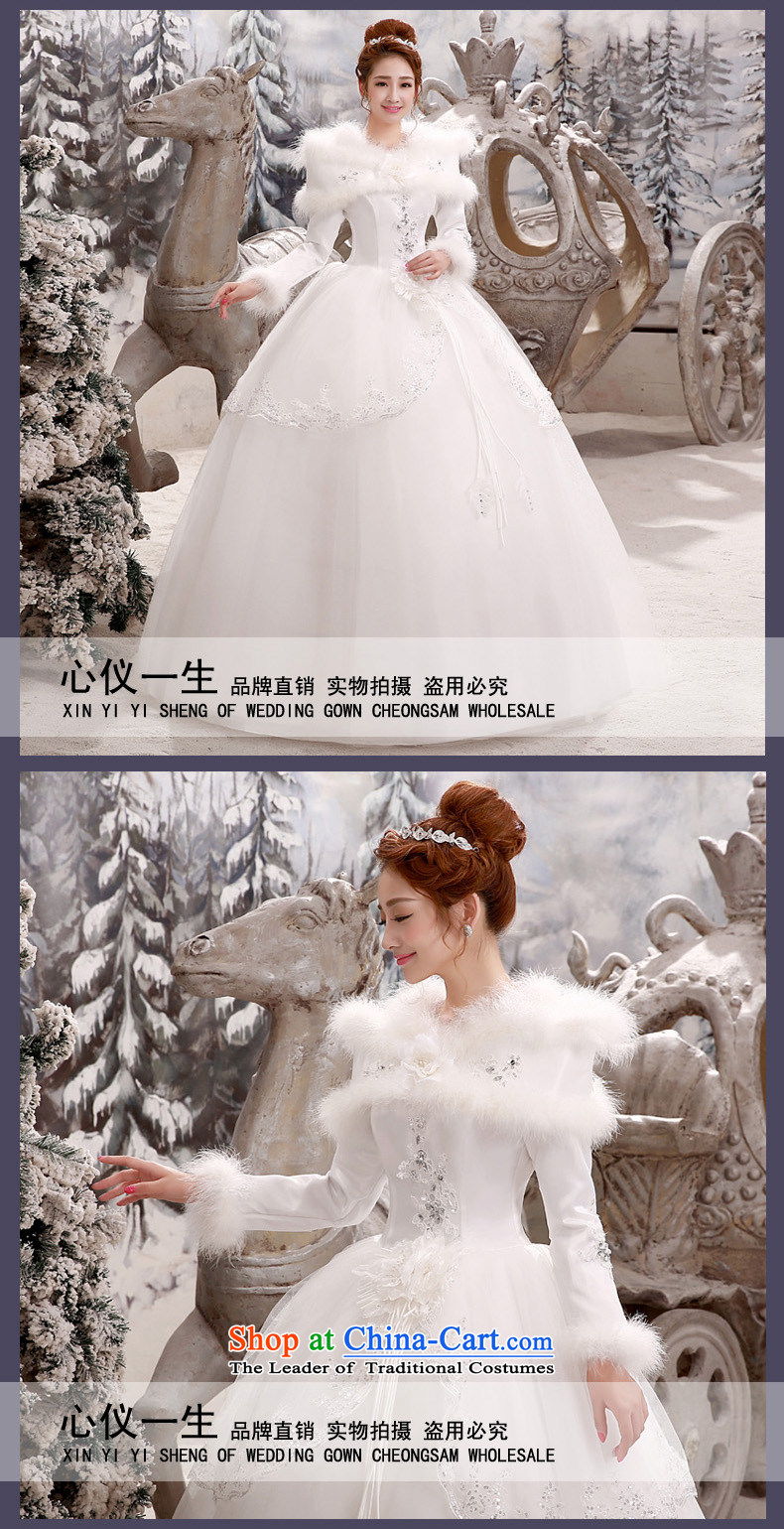 A heart is Korean style New bride a 2015 Field shoulder for winter wedding dress white long-sleeved cotton plus winter autumn and winter for the Korean version of the winter gross) White XL Photo, prices, brand platters! The elections are supplied in the national character of distribution, so action, buy now enjoy more preferential! As soon as possible.