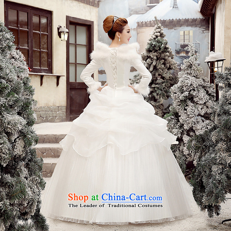 Wedding dresses new 2015 winter version won thin marriages wedding long-sleeved plus cotton winter, bon bon skirt the need to do not XXXL returning picture, prices, brand platters! The elections are supplied in the national character of distribution, so action, buy now enjoy more preferential! As soon as possible.