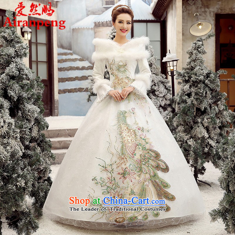Wedding dress 2015 autumn and winter to align the new thick Korean brides for the winter of gross wedding word long-sleeved White XXL package returning shoulder picture, prices, brand platters! The elections are supplied in the national character of distribution, so action, buy now enjoy more preferential! As soon as possible.