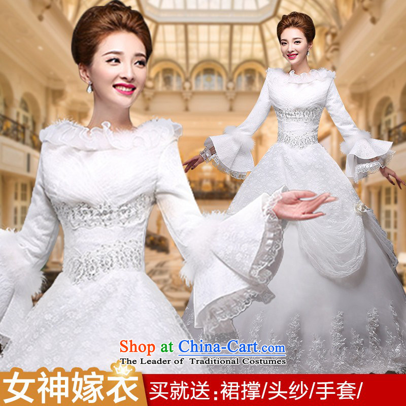 Wedding 2015 new long-sleeved thick winter wedding dress bride winter jackets to align the word winter shoulder wedding made no allowance picture size, prices, brand platters! The elections are supplied in the national character of distribution, so action, buy now enjoy more preferential! As soon as possible.