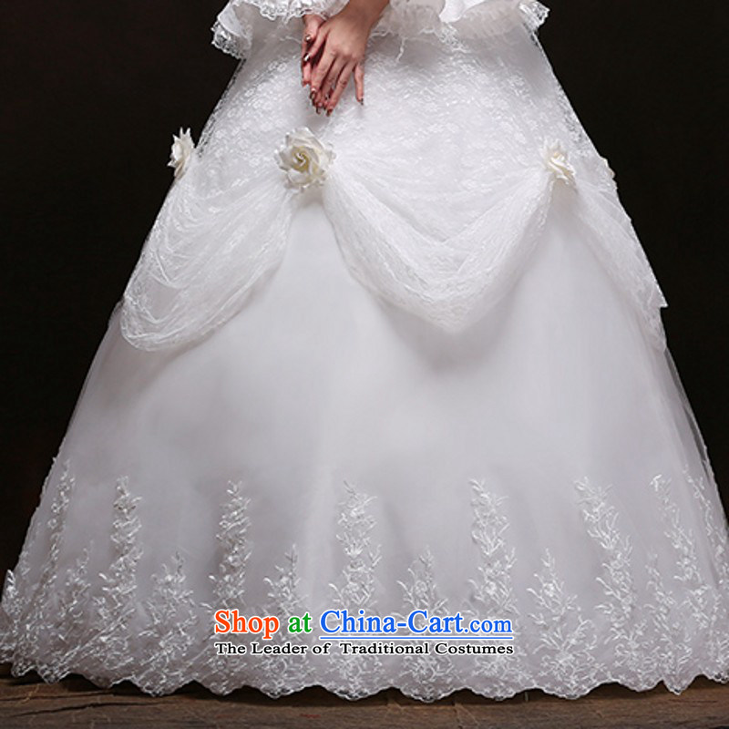 Wedding 2015 new long-sleeved thick winter wedding dress bride winter jackets to align the word winter shoulder wedding made no allowance in size, so Peng (AIRANPENG) , , , shopping on the Internet