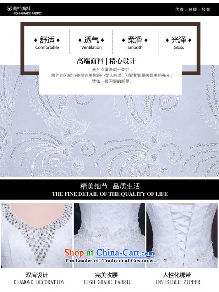 Yong-yeon and shoulders wedding dresses bon bon skirt the new 2015 White Lace Princess Bride straps to align the wedding White XL Photo, prices, brand platters! The elections are supplied in the national character of distribution, so action, buy now enjoy more preferential! As soon as possible.