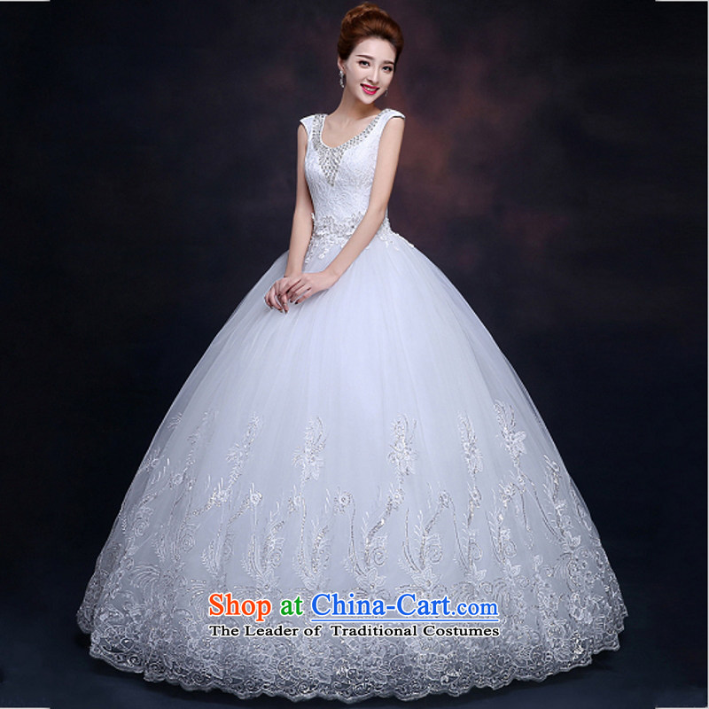 Yong-yeon and shoulders wedding dresses bon bon skirt the new 2015 White Lace Princess Bride straps to align the wedding White XL, Yong-yeon and shopping on the Internet has been pressed.