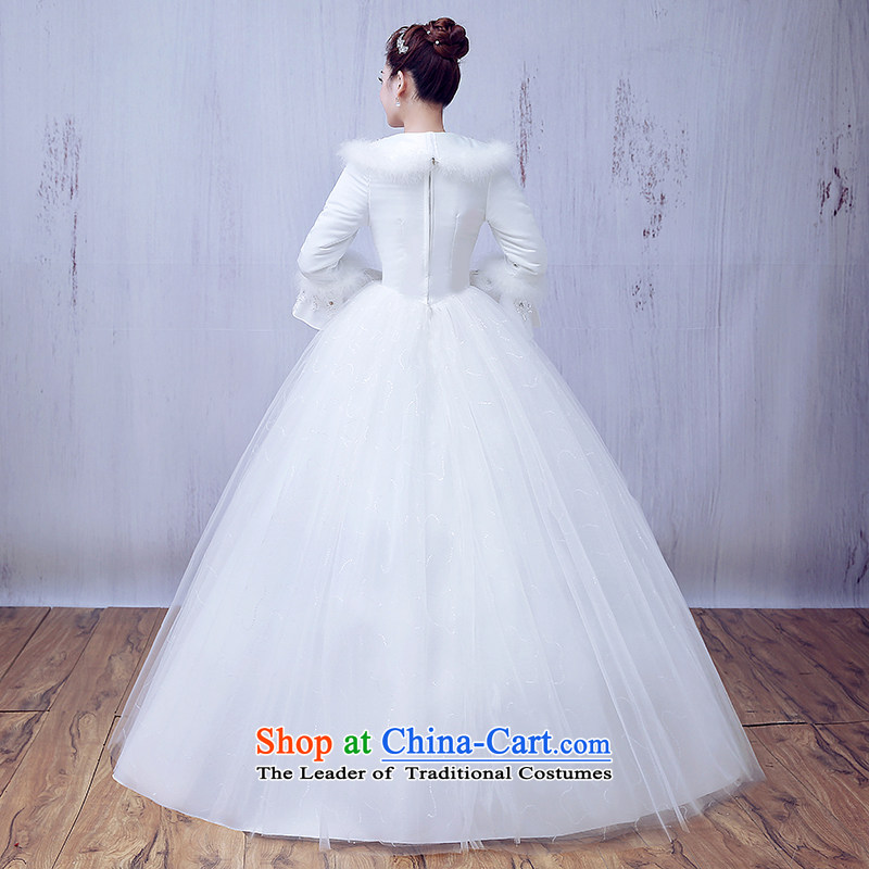 7 7 color tone of winter clothing new bride thick winter 2015 long-sleeved to align graphics thin warm clip cotton wedding H096 white L, 7 color 7 Tone , , , shopping on the Internet