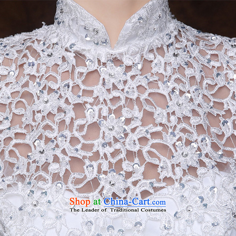 Yong-yeon and 2015 New wedding collar engraving lace marriages to align the back straps wedding white S, Yong-yeon and shopping on the Internet has been pressed.