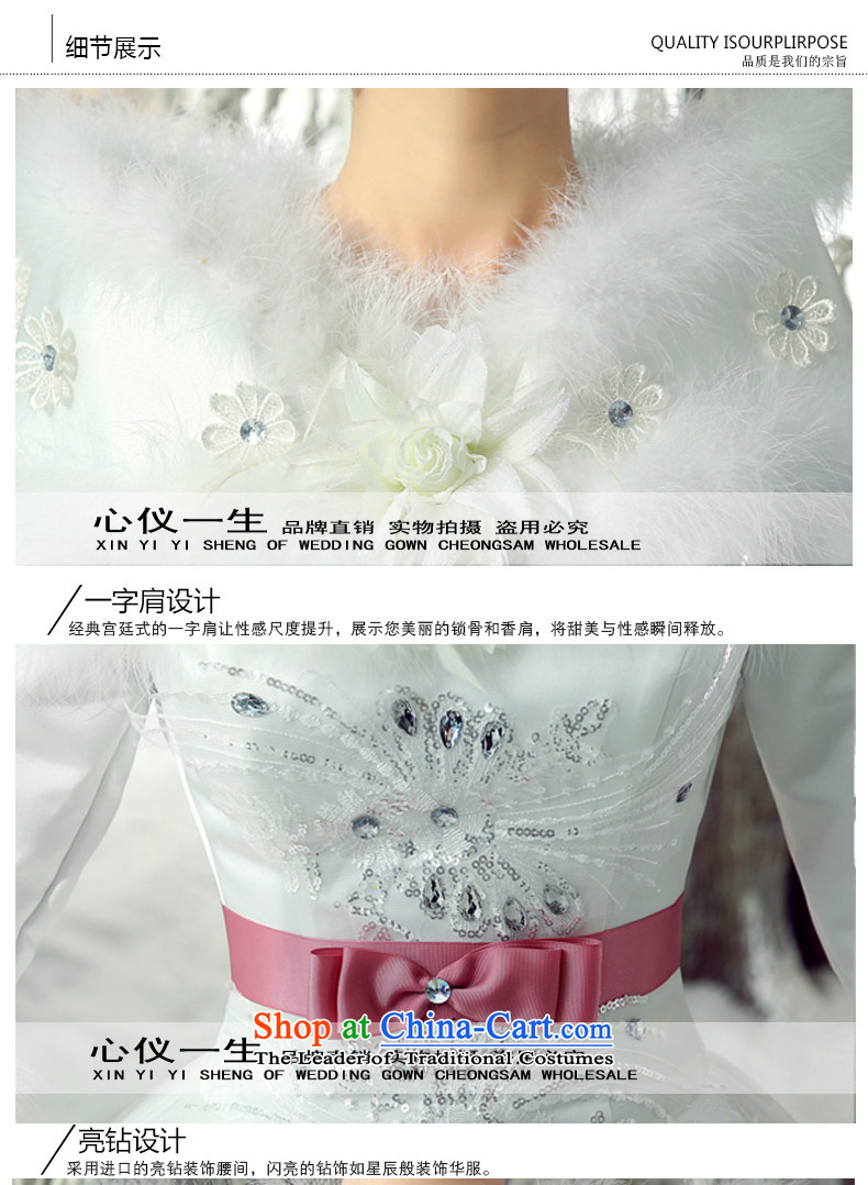 On the first of the wedding dresses Word 2015 winter plus long-sleeved cotton shoulder autumn and winter for the Korean version of the winter gross align to tie, Wedding White M pictures, prices, brand platters! The elections are supplied in the national character of distribution, so action, buy now enjoy more preferential! As soon as possible.