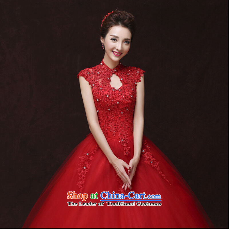 Pure Love bamboo yarn wedding dresses new 2015 Autumn shoulders a wedding wedding package field shoulder shoulder lace bride tail straps wedding red S, pure love bamboo yarn , , , shopping on the Internet