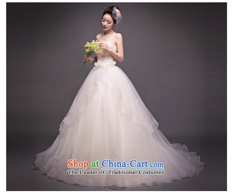 Champagne color tail wedding Korean anointed chest water drilling wedding dress stylish out of Sau San champagne color XL Photo, prices, brand platters! The elections are supplied in the national character of distribution, so action, buy now enjoy more preferential! As soon as possible.