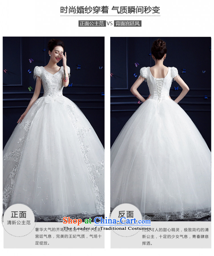 Yong-yeon good wedding dresses new Word 2015 autumn and winter package to align the shoulder bride tail straps Korean large stylish girl white streak M picture, prices, brand platters! The elections are supplied in the national character of distribution, so action, buy now enjoy more preferential! As soon as possible.