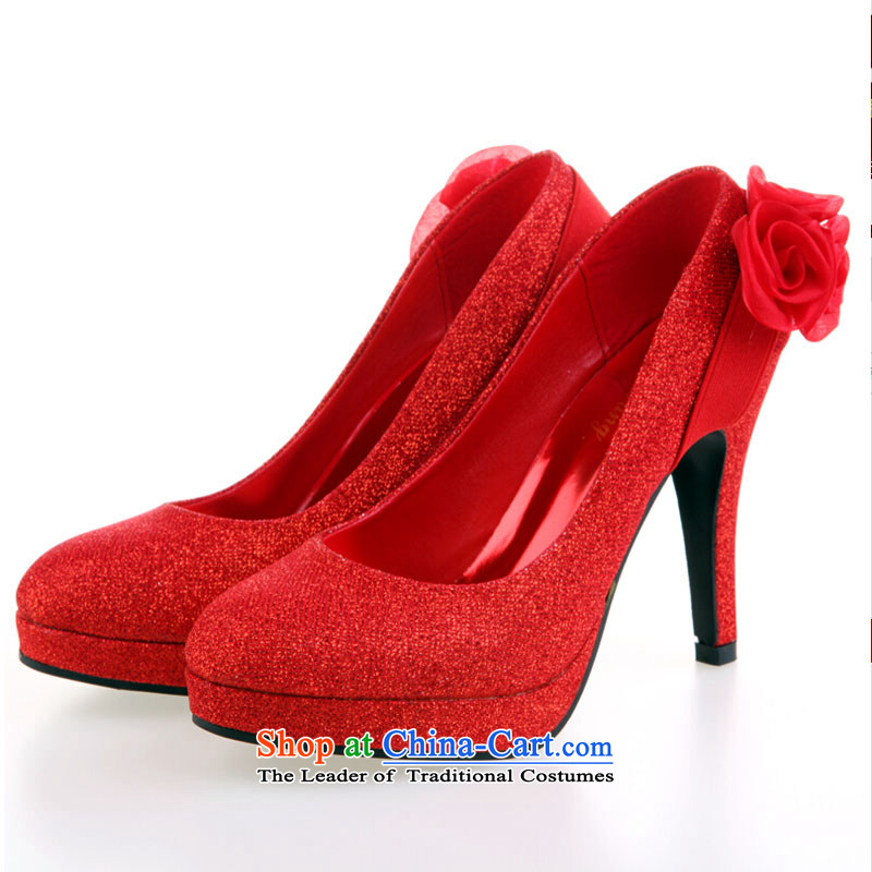Pure Love bamboo yarn upscale bride marriage shoes high heels bride new marriage wedding dresses qipao marriage shoes comfortable fit Red Gold Golden 35 pictures, prices, brand platters! The elections are supplied in the national character of distribution, so action, buy now enjoy more preferential! As soon as possible.