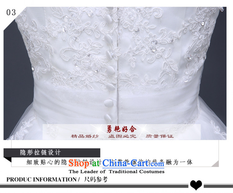 Yong-yeon and wedding dresses new Word 2015 shoulder tail Korean marriages wedding with thin video 