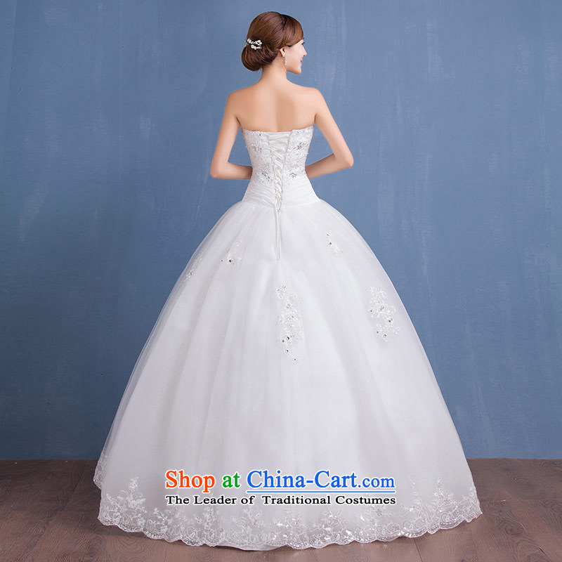 Wedding dress skirt 2015 new wiping the chest and the Republic of Korea to align the diamond wedding align to make exports to the EU, white size does not accept the return of the Qing Hua yarn , , , shopping on the Internet
