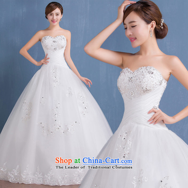 Wedding dress skirt 2015 new wiping the chest and the Republic of Korea to align the diamond wedding align to make exports to the EU, white size does not accept the return of the Qing Hua yarn , , , shopping on the Internet