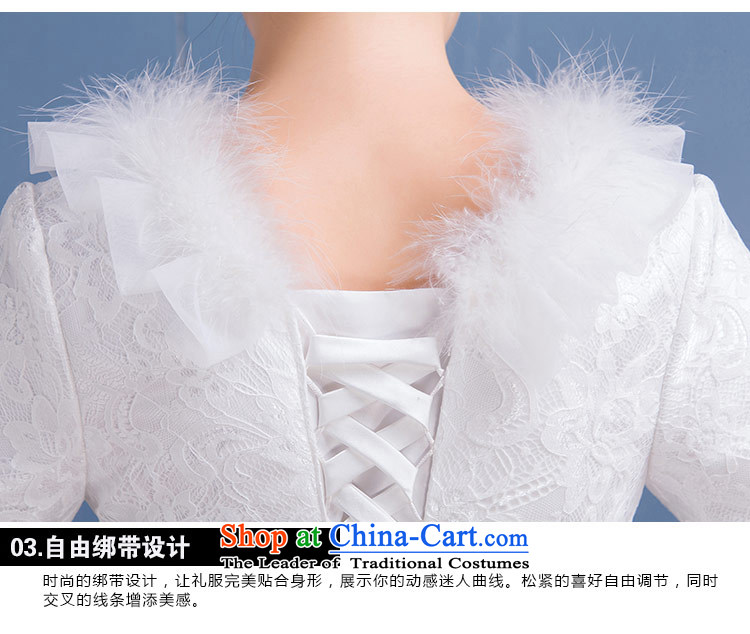 The Bride in the winter of long-sleeved to align the cotton wedding dress code version of large Korean video thin new 2015 winter wedding female white made size does not accept return pictures, prices, brand platters! The elections are supplied in the national character of distribution, so action, buy now enjoy more preferential! As soon as possible.