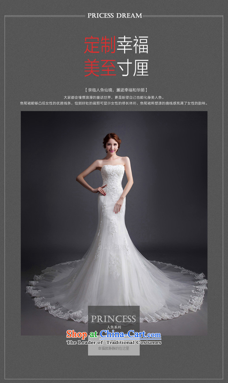 Korean brides retro Sau San video thin crowsfoot tail wedding dresses new 2015 anointed chest lace white L pictures of autumn and winter, prices, brand platters! The elections are supplied in the national character of distribution, so action, buy now enjoy more preferential! As soon as possible.