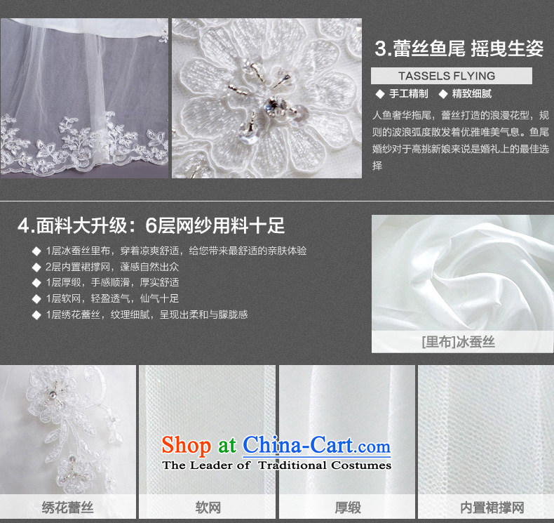 Korean brides retro Sau San video thin crowsfoot tail wedding dresses new 2015 anointed chest lace white L pictures of autumn and winter, prices, brand platters! The elections are supplied in the national character of distribution, so action, buy now enjoy more preferential! As soon as possible.
