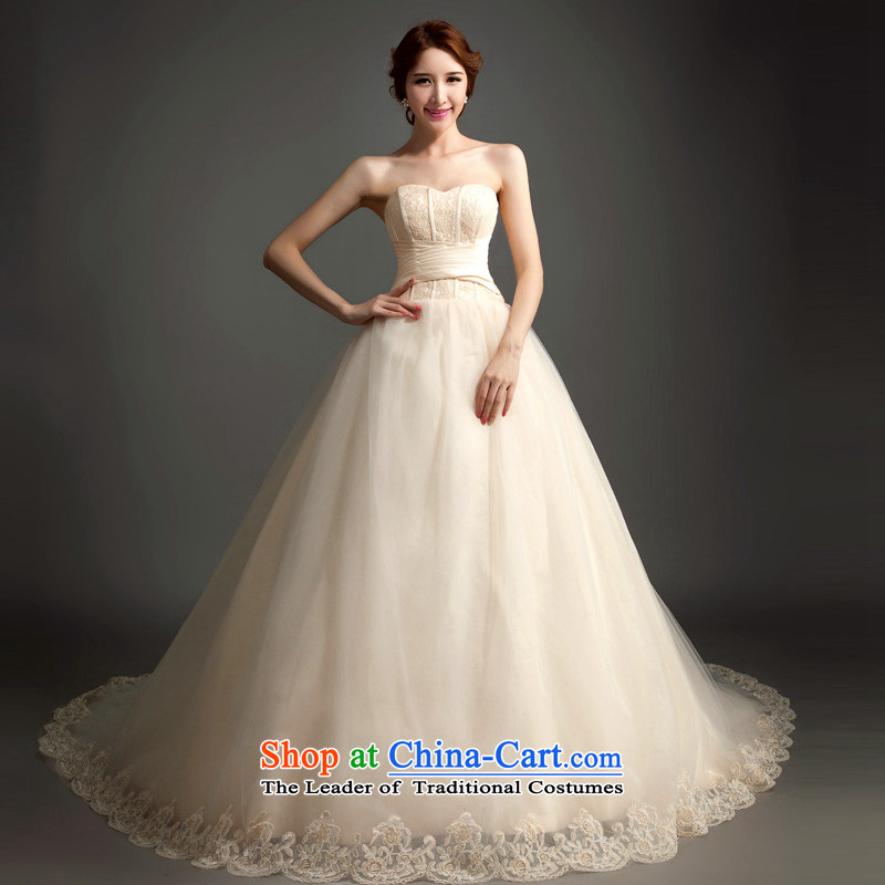 Ho full Chamber 2015 new wedding long tail and chest video thin lace champagne wedding bride wedding wedding dresses wedding + gross shawl XL, Ho full Chamber , , , shopping on the Internet