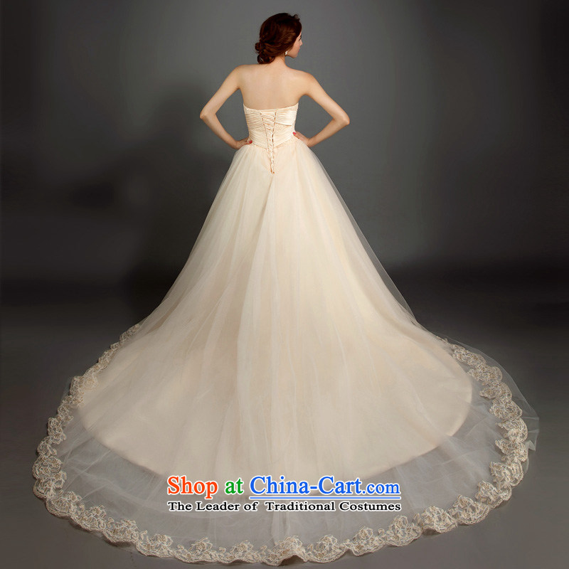 Ho full Chamber 2015 new wedding long tail and chest video thin lace champagne wedding bride wedding wedding dresses wedding + gross shawl XL, Ho full Chamber , , , shopping on the Internet