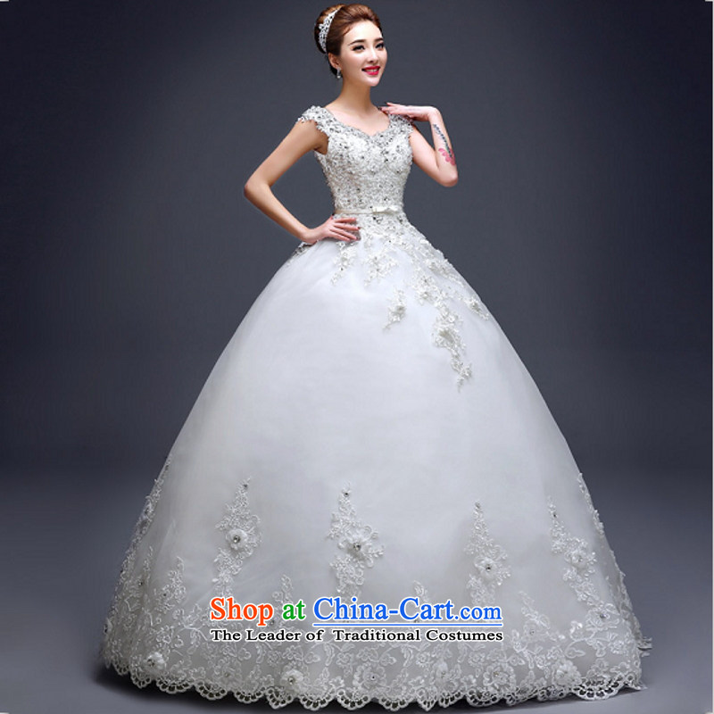 Yong-yeon and autumn and winter shoulders wedding dresses new 2015 Summer large Korean diamond minimalist to align the Sau San marriages as the size of the White not returning, Yong-yeon and shopping on the Internet has been pressed.