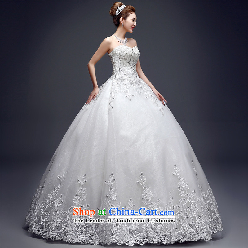 Yong-yeon and wipe the chest wedding dresses of autumn and winter 2015 new Korean version of large code graphics thin lace align marriages to make no size white replacement, and Yim-yong , , , shopping on the Internet