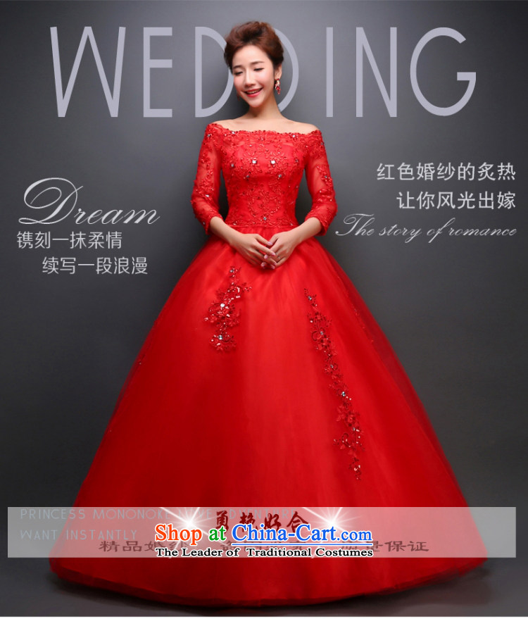 Yong-yeon and wedding dresses 2015 new spring and summer bride a long-sleeved Korean-style field shoulder lace big red to straighten the wedding red XL Photo, prices, brand platters! The elections are supplied in the national character of distribution, so action, buy now enjoy more preferential! As soon as possible.