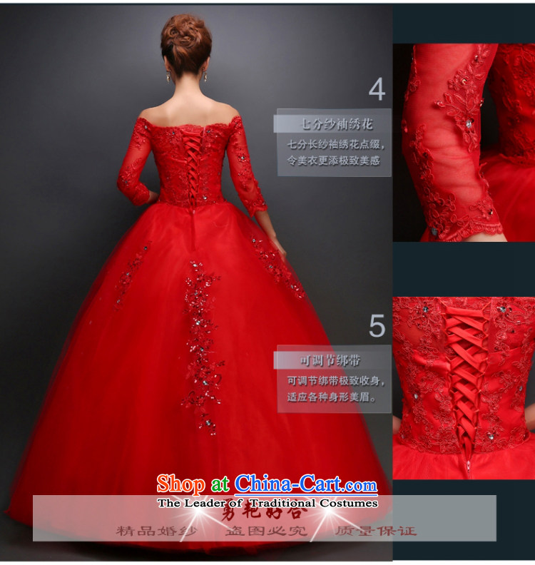 Yong-yeon and wedding dresses 2015 new spring and summer bride a long-sleeved Korean-style field shoulder lace big red to straighten the wedding red XL Photo, prices, brand platters! The elections are supplied in the national character of distribution, so action, buy now enjoy more preferential! As soon as possible.