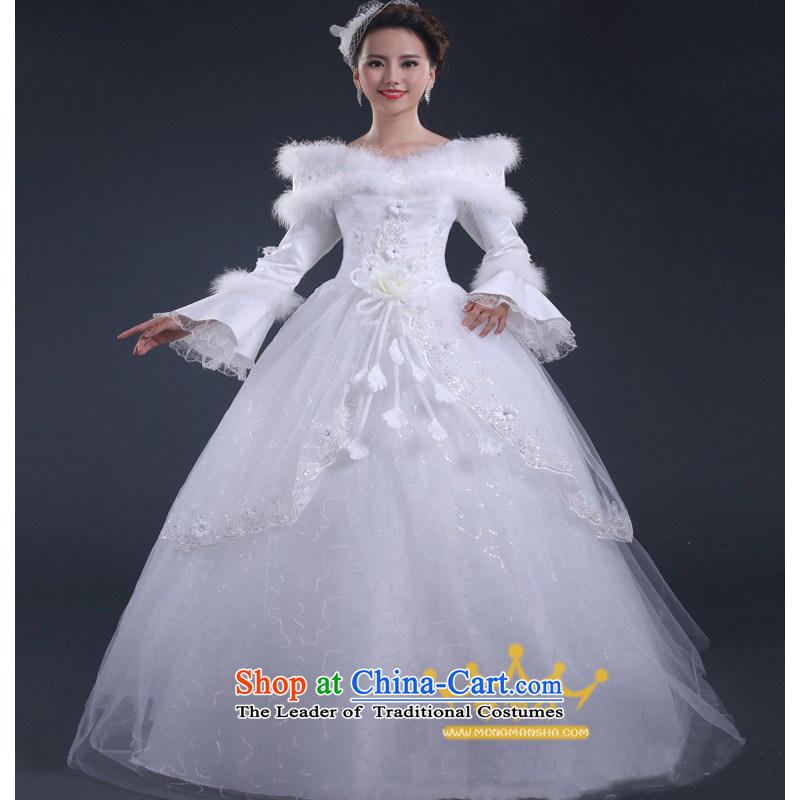 On earlier wedding dresses Korean version of the Word 2015 new shoulder the cotton winter align long-sleeved to bind with Sau San wedding red made no refunds or exchanges, on size as , , , shopping on the Internet