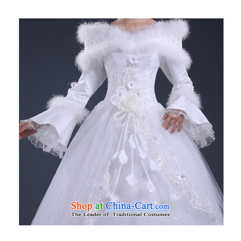 On earlier wedding dresses Korean version of the Word 2015 new shoulder the cotton winter align long-sleeved to bind with Sau San wedding red made no refunds or exchanges, on size as , , , shopping on the Internet
