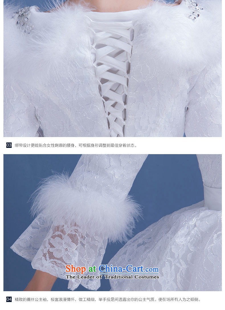 Qing Hua yarn Korea version 2015 autumn and winter new winter clothing marriages long-sleeved plus cotton winter wedding dresses thin white make video size does not accept return pictures, prices, brand platters! The elections are supplied in the national character of distribution, so action, buy now enjoy more preferential! As soon as possible.
