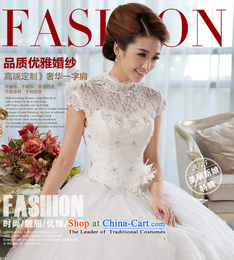 Qing Hua yarn wedding dresses new stylish brides fall 2015 a field to align the shoulder minimalist lace package shoulder to align graphics thin white wedding photo L, prices, brand platters! The elections are supplied in the national character of distribution, so action, buy now enjoy more preferential! As soon as possible.