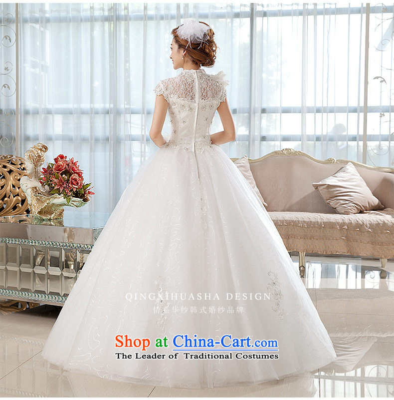 Qing Hua yarn wedding dresses new stylish brides fall 2015 a field to align the shoulder minimalist lace package shoulder to align graphics thin white wedding photo L, prices, brand platters! The elections are supplied in the national character of distribution, so action, buy now enjoy more preferential! As soon as possible.